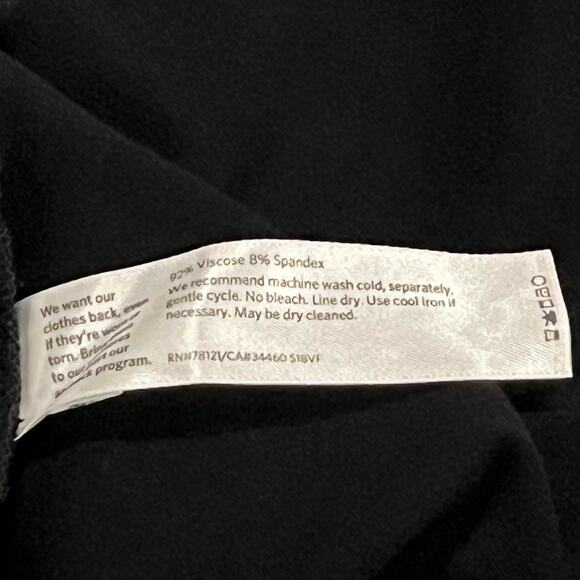 Eileen Fisher Jersey Cap Sleeve Dress Size Medium - Picture 5 of 5